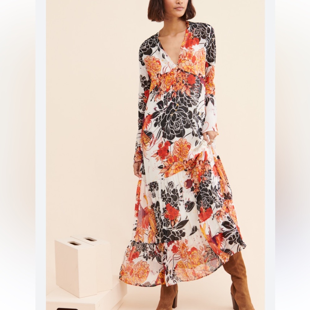 Free People Maxie boho Dress Size XS oversized like NEW